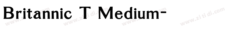 Britannic T Medium字体转换